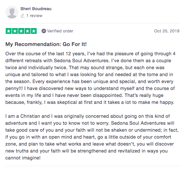sedona soul adventure retreat testimonial