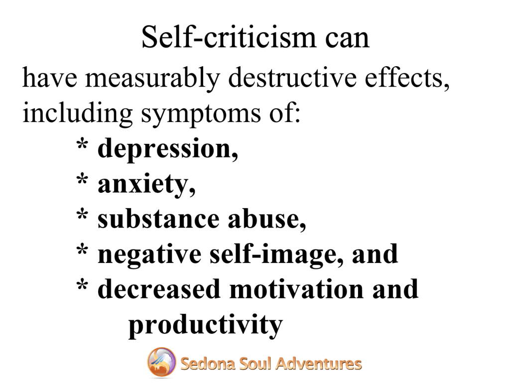 self criticism effects