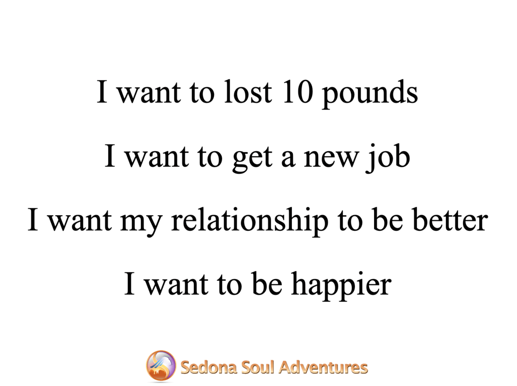 I want...