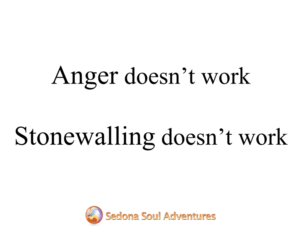 anger and stonewalling