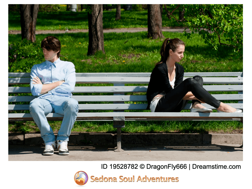 couple avoiding