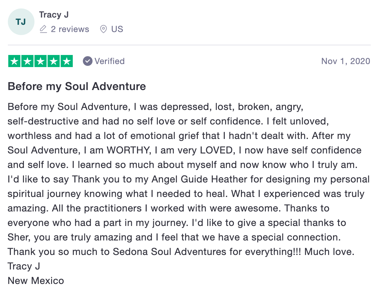 tracy j ssa testimonial