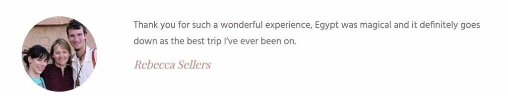 rebecca egypt testimonial